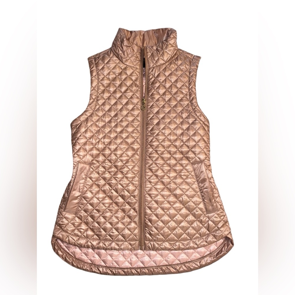 Women’s Andrew Marc New York Champagne Quilted Vest Size XS